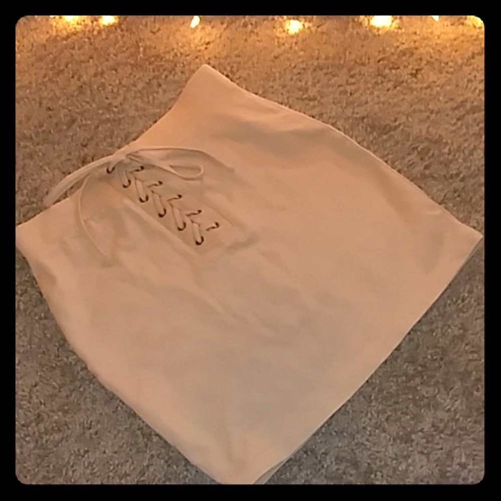 Lace up front Mini skirt